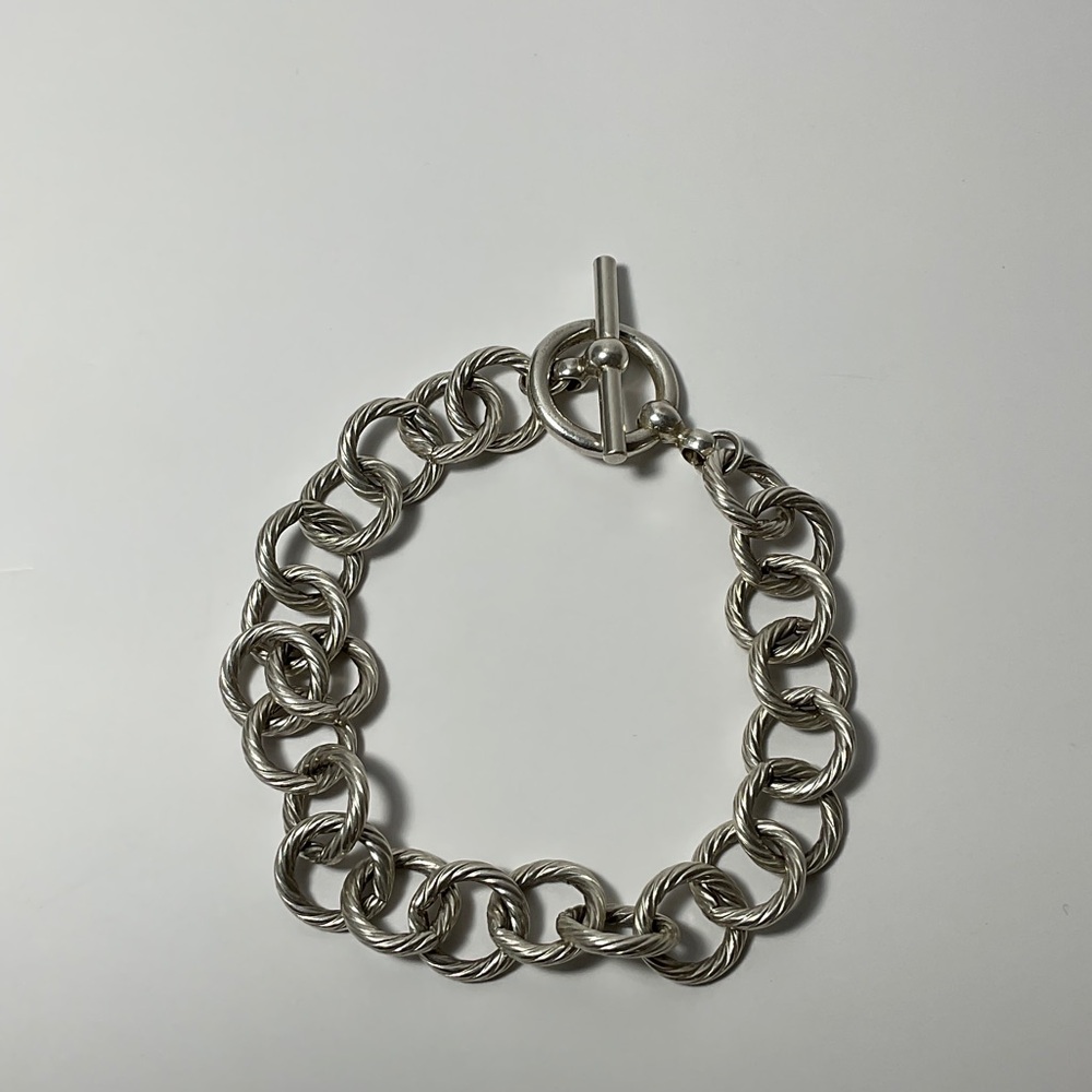 Elegant Sterling Silver Chain Bracelet